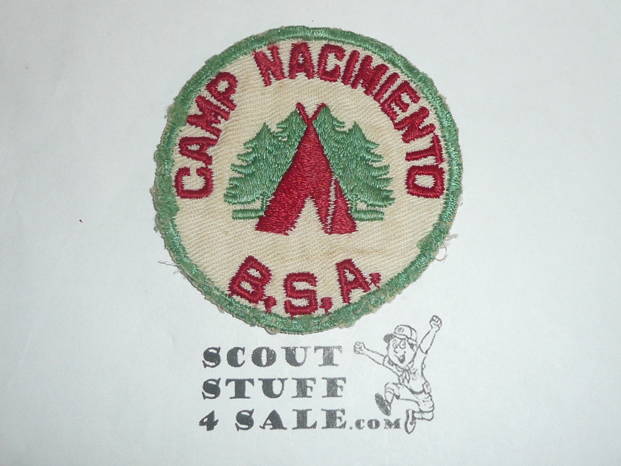 Camp Nacimiento c/e twill Patch, Santa Lucia Area Council, lite use