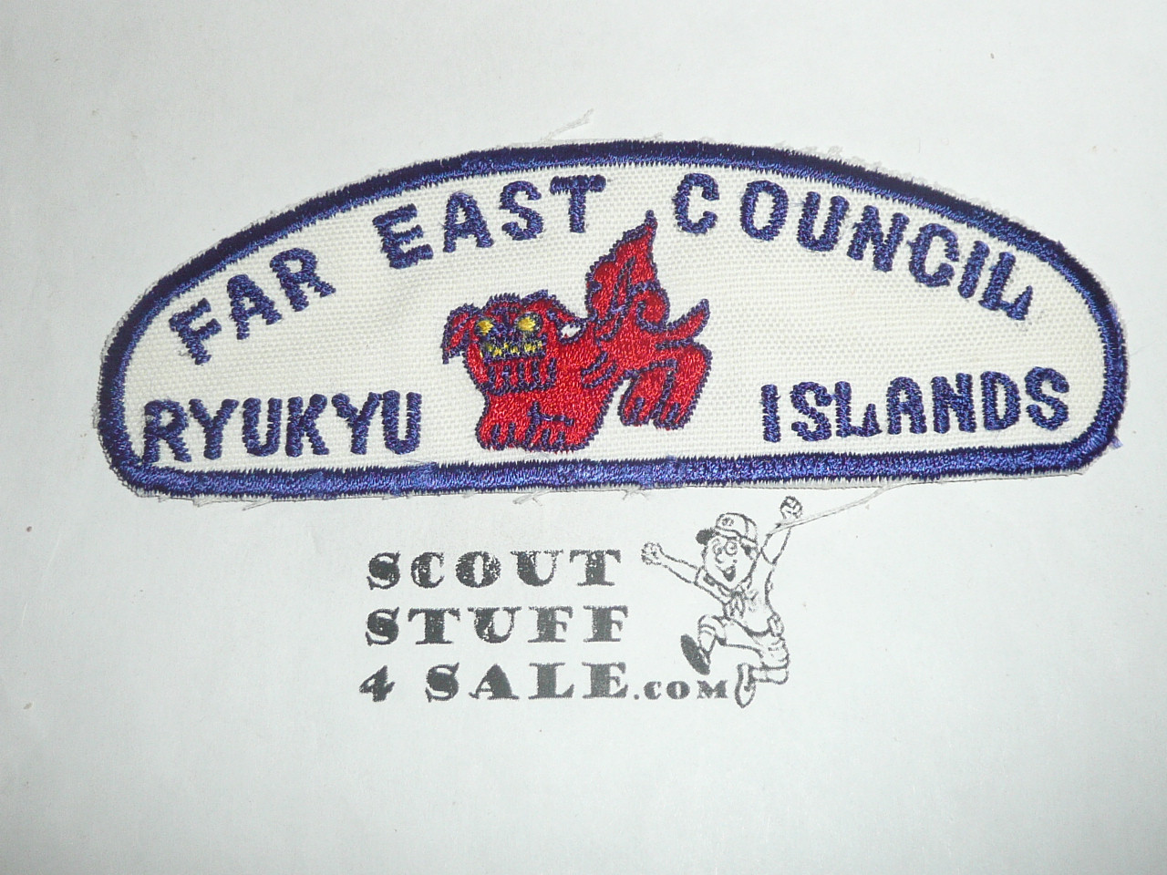 Far East Council Ryukyu Islands CSP, made in theater, red - Scout