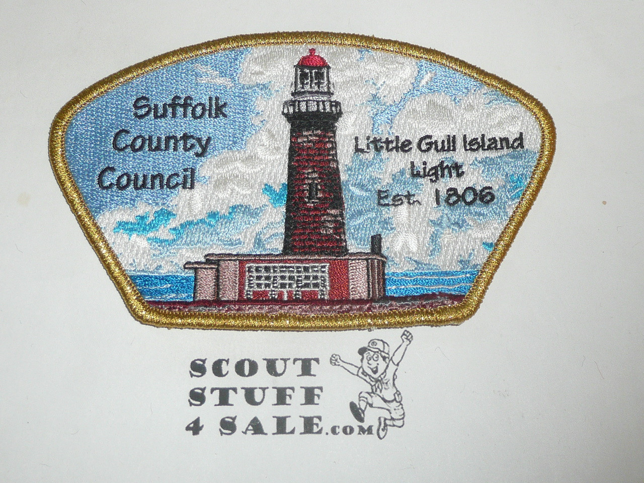 Suffolk County Council sa78 CSP, Little Gull Island Lighthouse - Scout