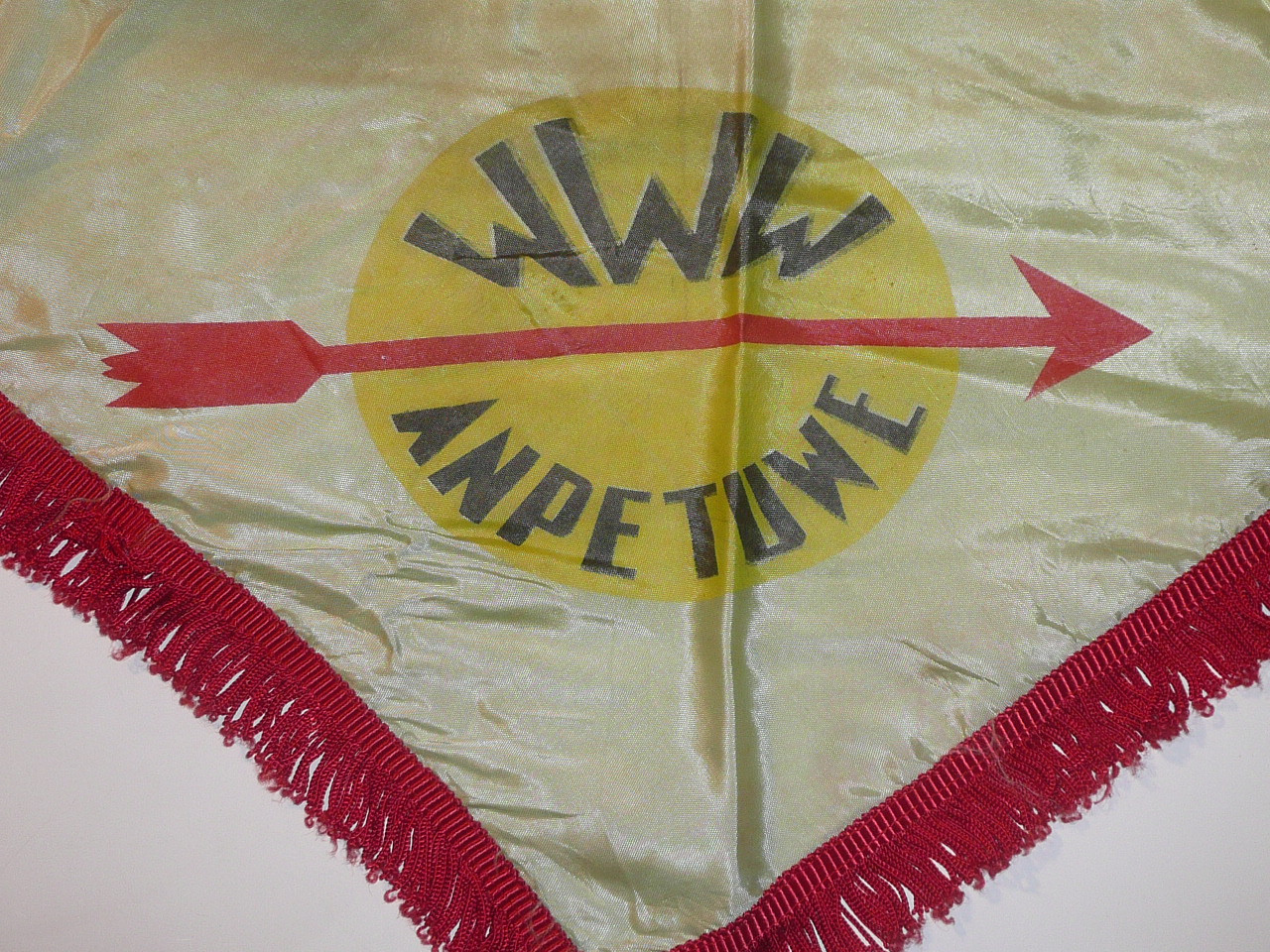 Order of the Arrow Lodge #100 Anpetu-We n2 Satin Neckerchief, lite use