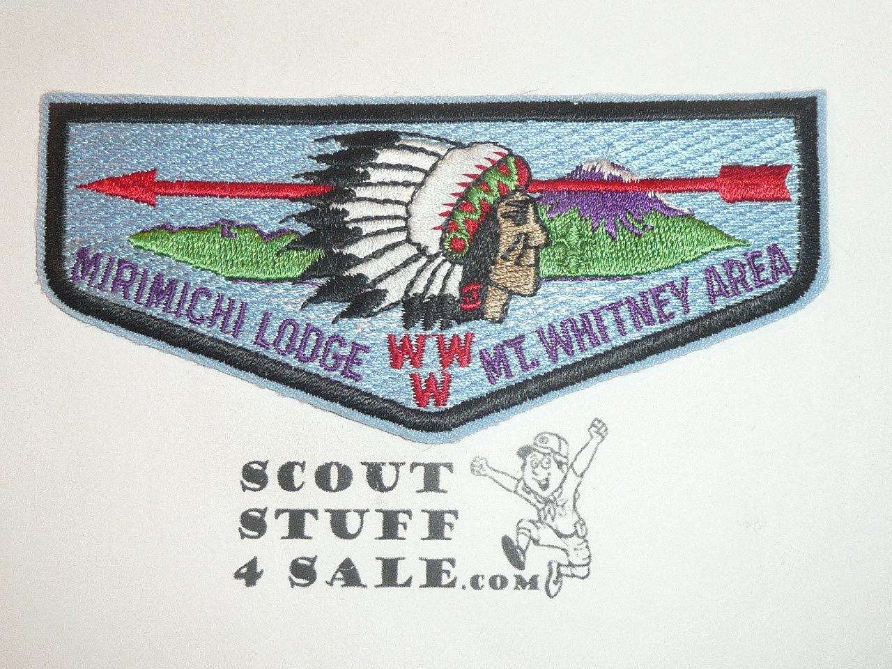 Order of the Arrow Lodge #102 Mirimichi s16 Flap Patch