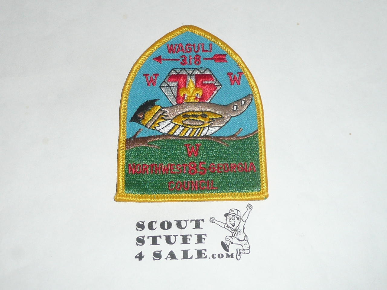 Order of the Arrow Lodge #318 Waguli x1 BSA 75th Anniversary Patch