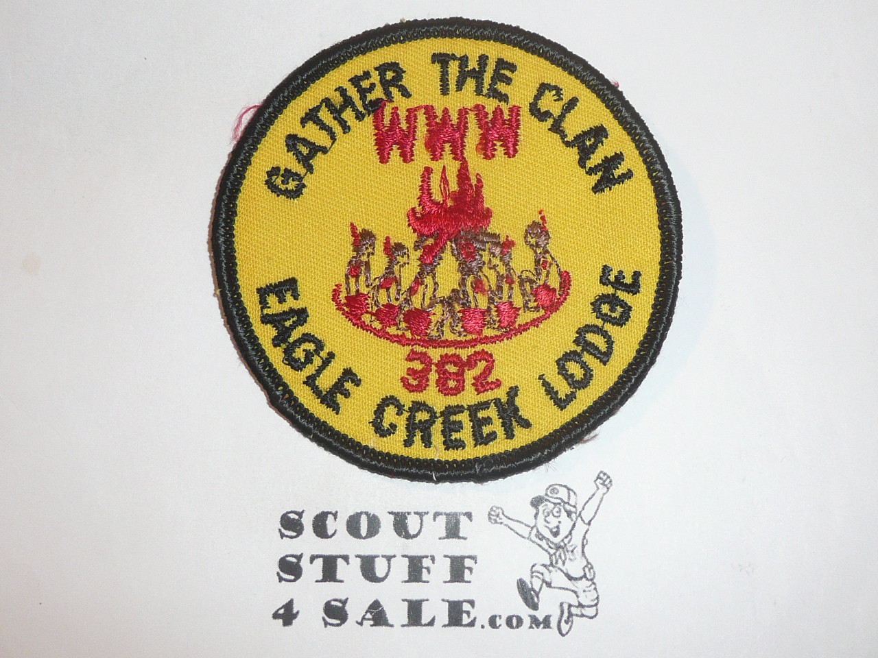Order of the Arrow Lodge #382 Eagle Creek r3 round Patch