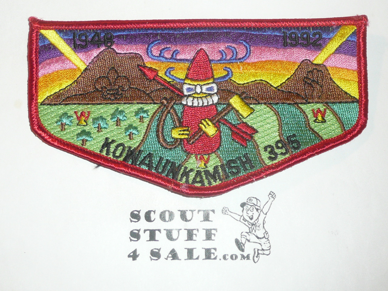 Order of the Arrow Lodge #395 Kowaunkamish s27 45th Anniversary Flap Patch