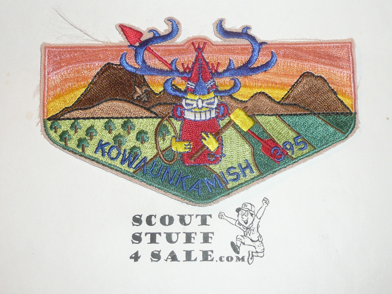 Order of the Arrow Lodge #395 Kowaunkamish s24 Flap Patch