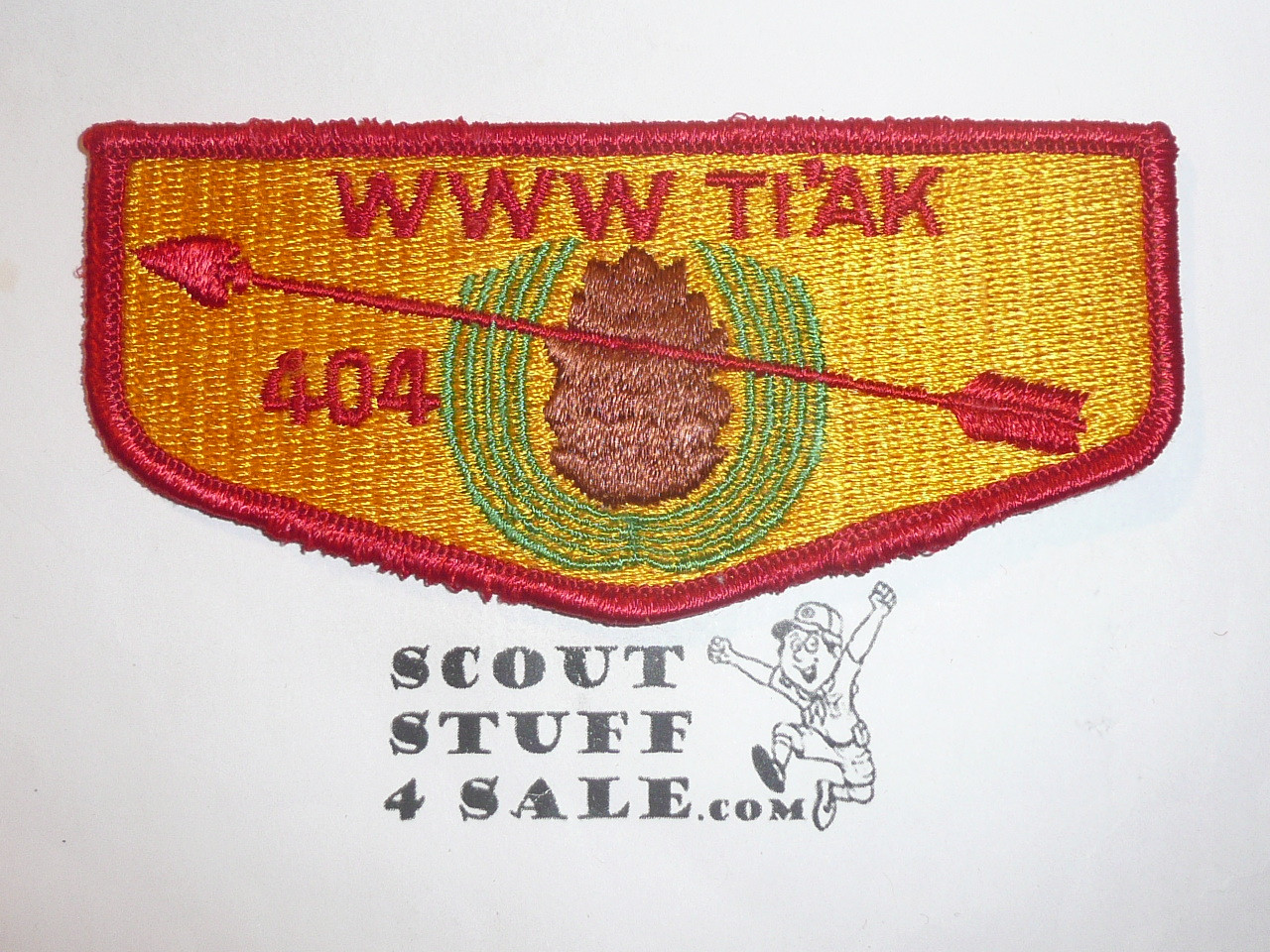 Order of the Arrow Lodge #404 Ti'ak s6b Flap Patch - Boy Scout