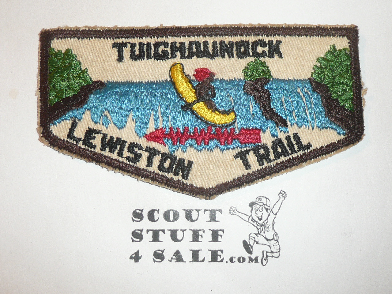 Order of the Arrow Lodge #409 Tuighaunock f1a First Flap Patch, twill is a bit off white