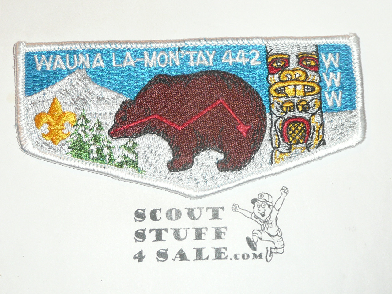 Order of the Arrow Lodge #442 Wauna La-Mon 'Tay s40 Flap Patch - Boy Scout