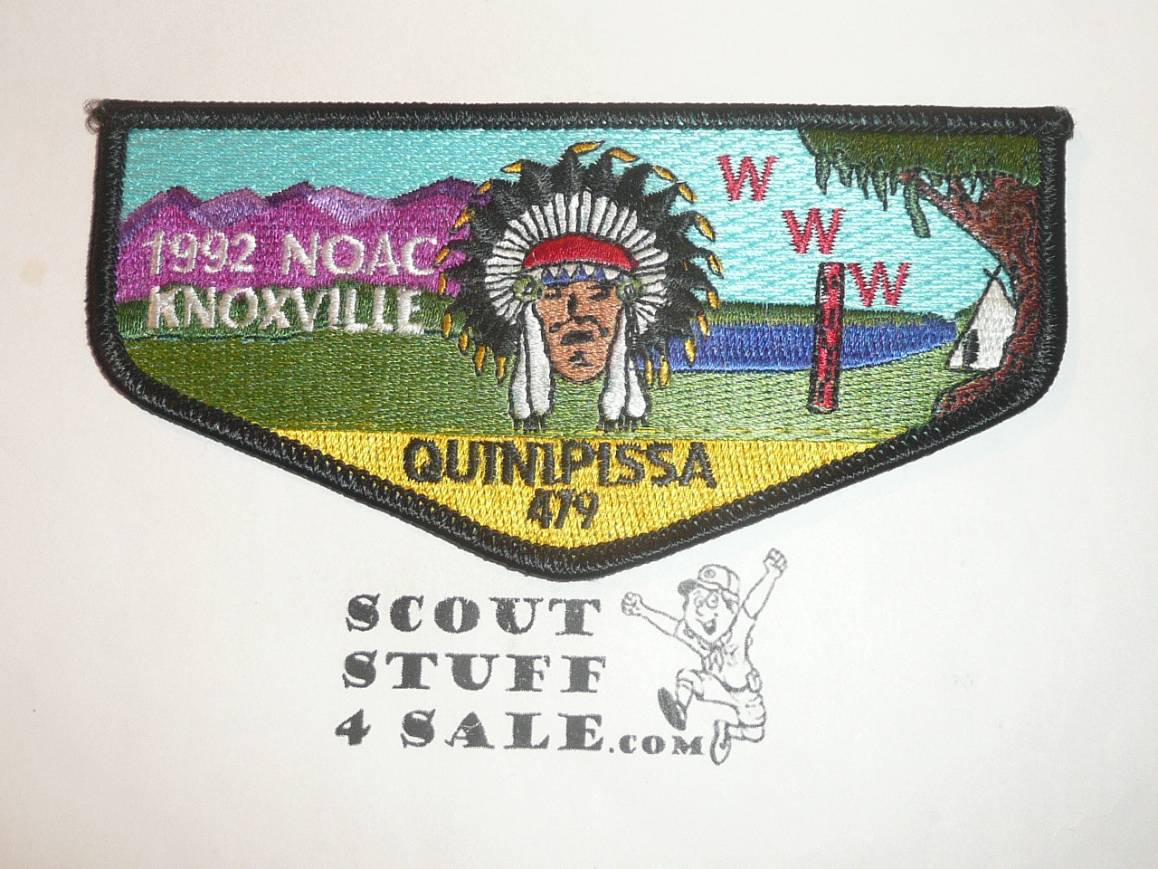 Order of the Arrow Lodge #479 Quinipissa s16 1992 NOAC Flap Patch