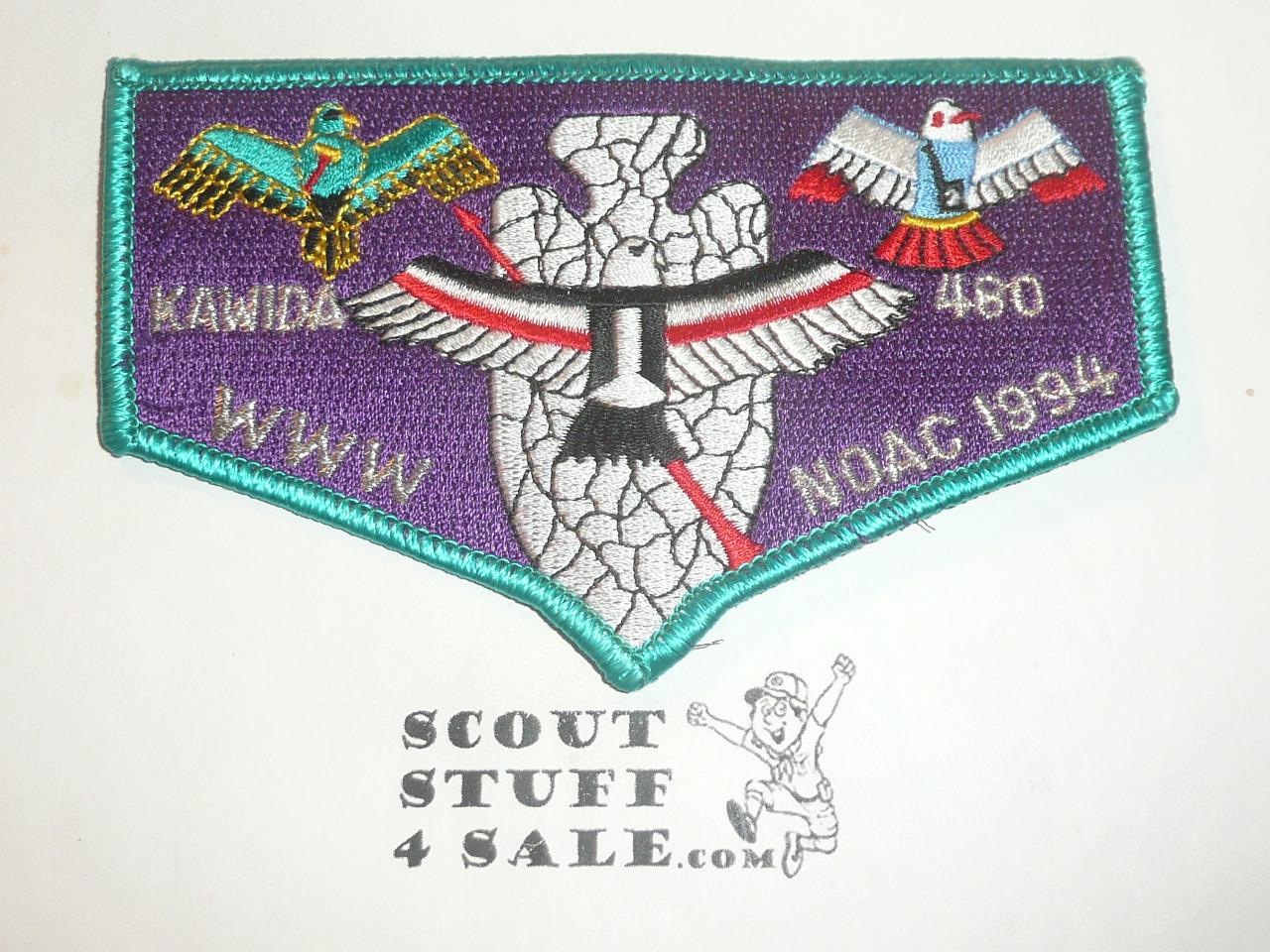 Order of the Arrow Lodge #480 Kawida s17a 1994 NOAC Flap Patch - Scout