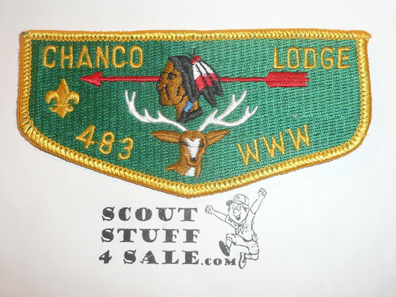 Order of the Arrow Lodge #483 Chanco s6 Flap Patch