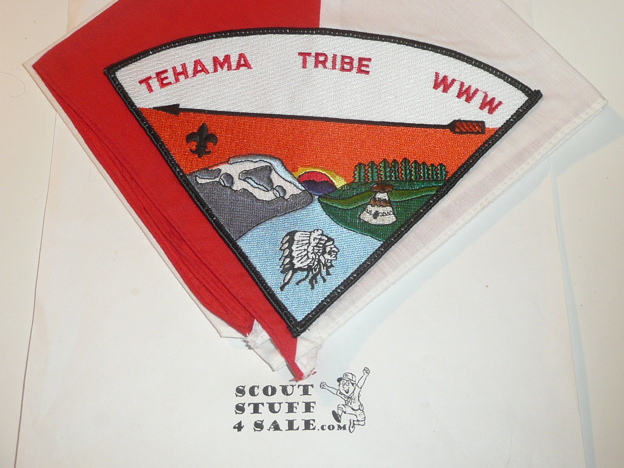 Order of the Arrow Lodge #485 Tehama p1 on Neckerchief, unused