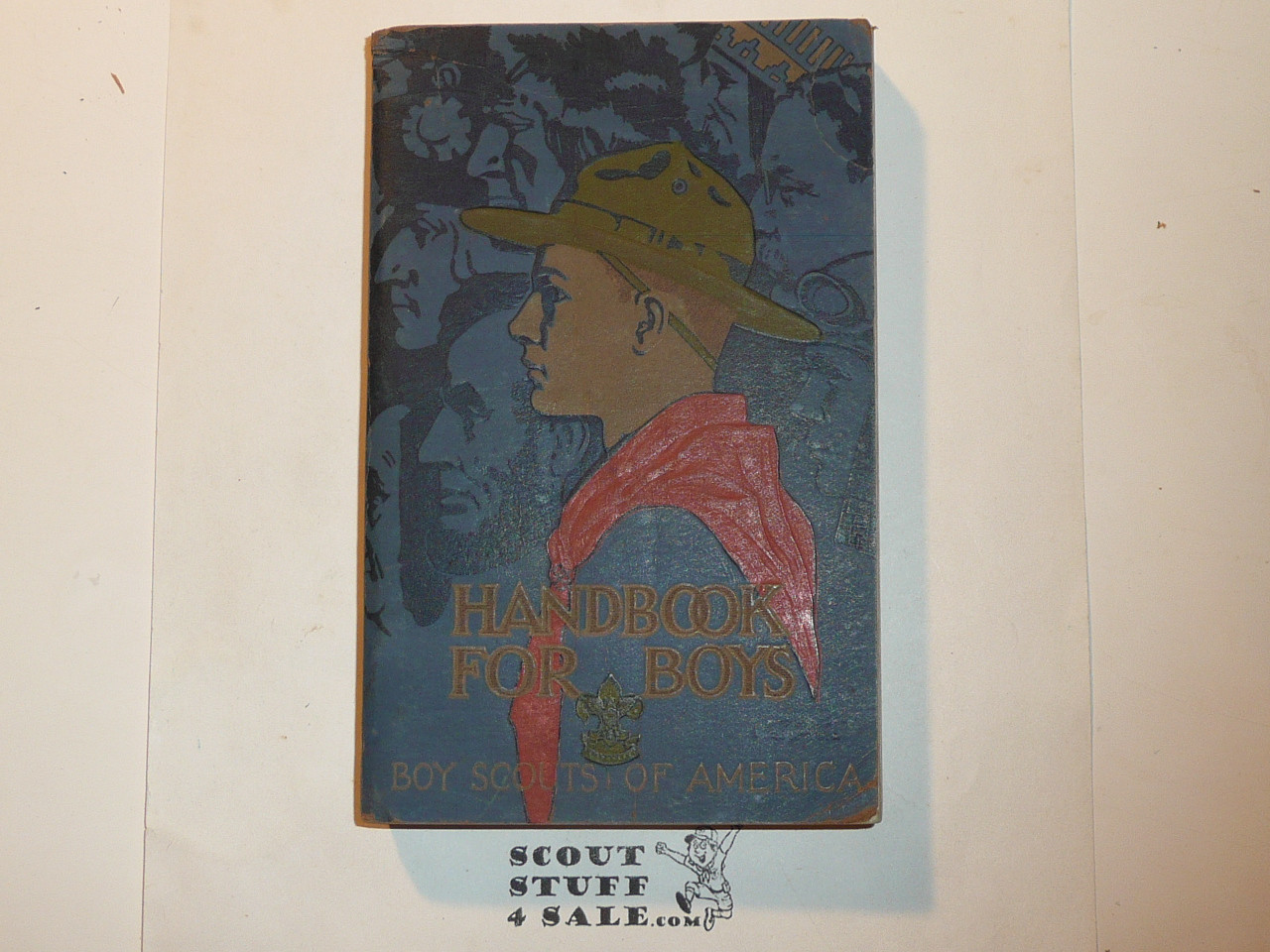 1929 Boy Scout Handbook, Third Edition, Ninth Printing, Norman Rockwell Cover, near MINT condition