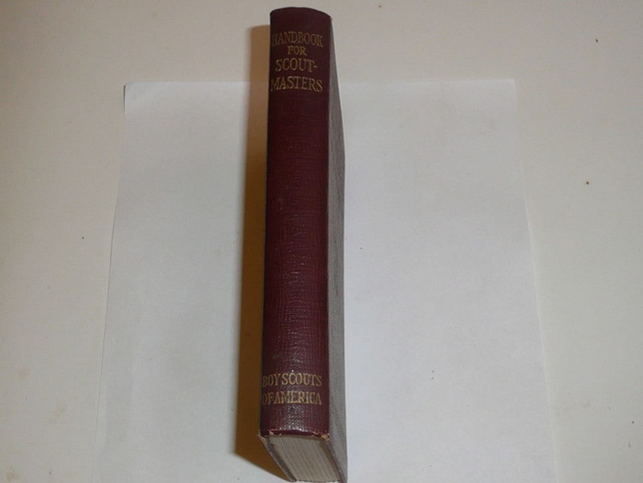 1934 Handbook For Scoutmasters, Second Edition, Seventeenth Printing, near MINT Condition, Maroon color cover