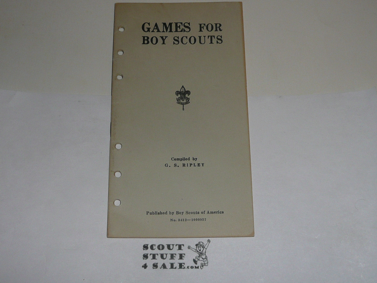 Lefax Boy Scout Fieldbook Insert, Games for Boy Scouts, May 1956, Official BSA
