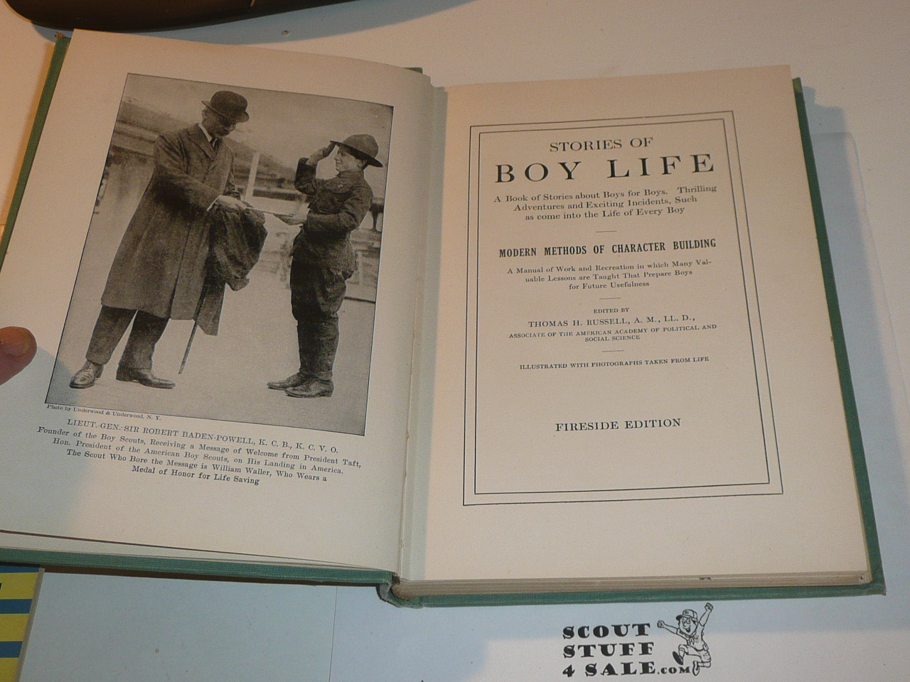 Stories of Boy-Life, Self Help Series, Fireside Edition, By Thomas H Russell, 1914, All about Boy Scouts