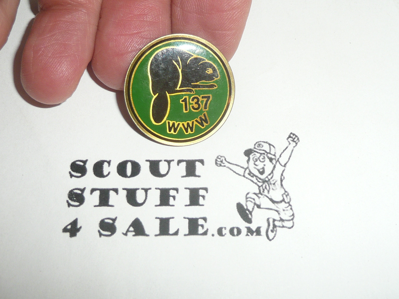 Colonneh O.A. Lodge #137 Round Pin - Scout