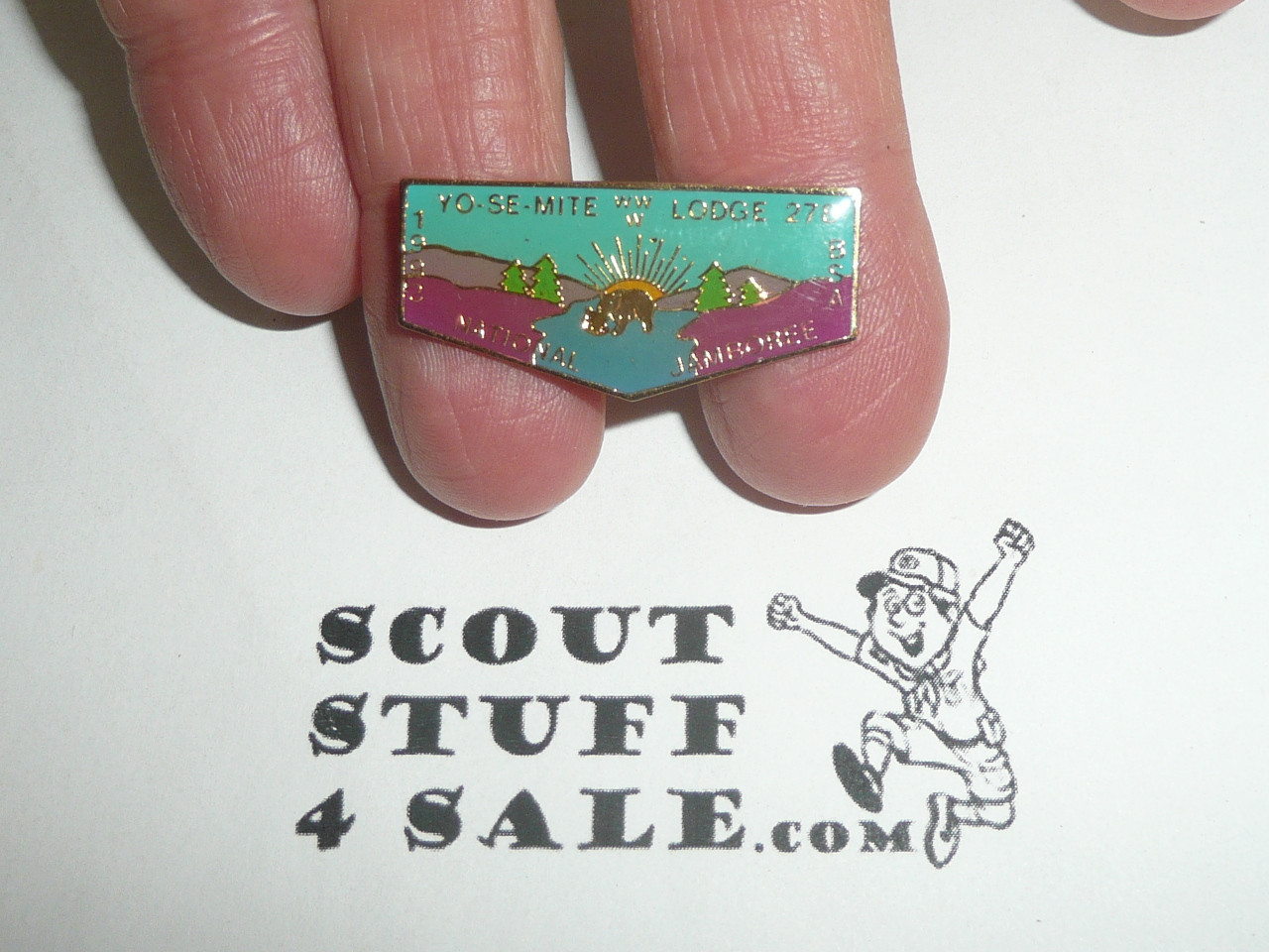 Yosemite O.A. Lodge #278 1993 National Jamboree Flap Pin - Scout