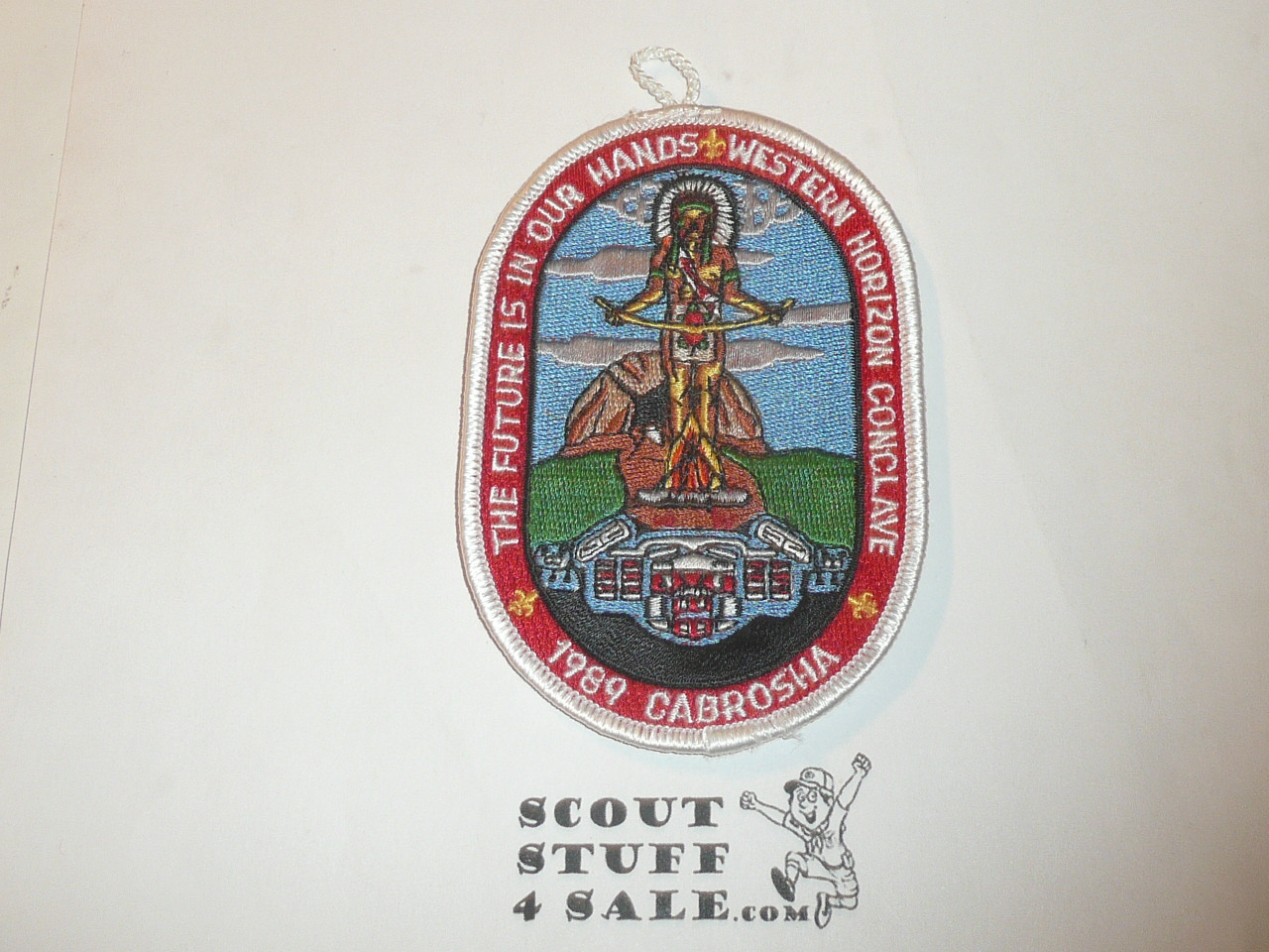 Section W3B 1989 O.A. Conclave Patch with button loop - Scout