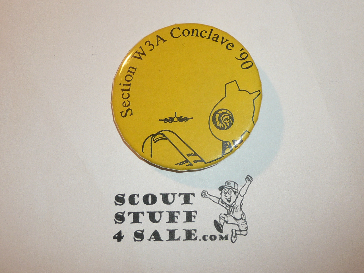 Section W3A 1990 O.A. Conclave Button - Scout