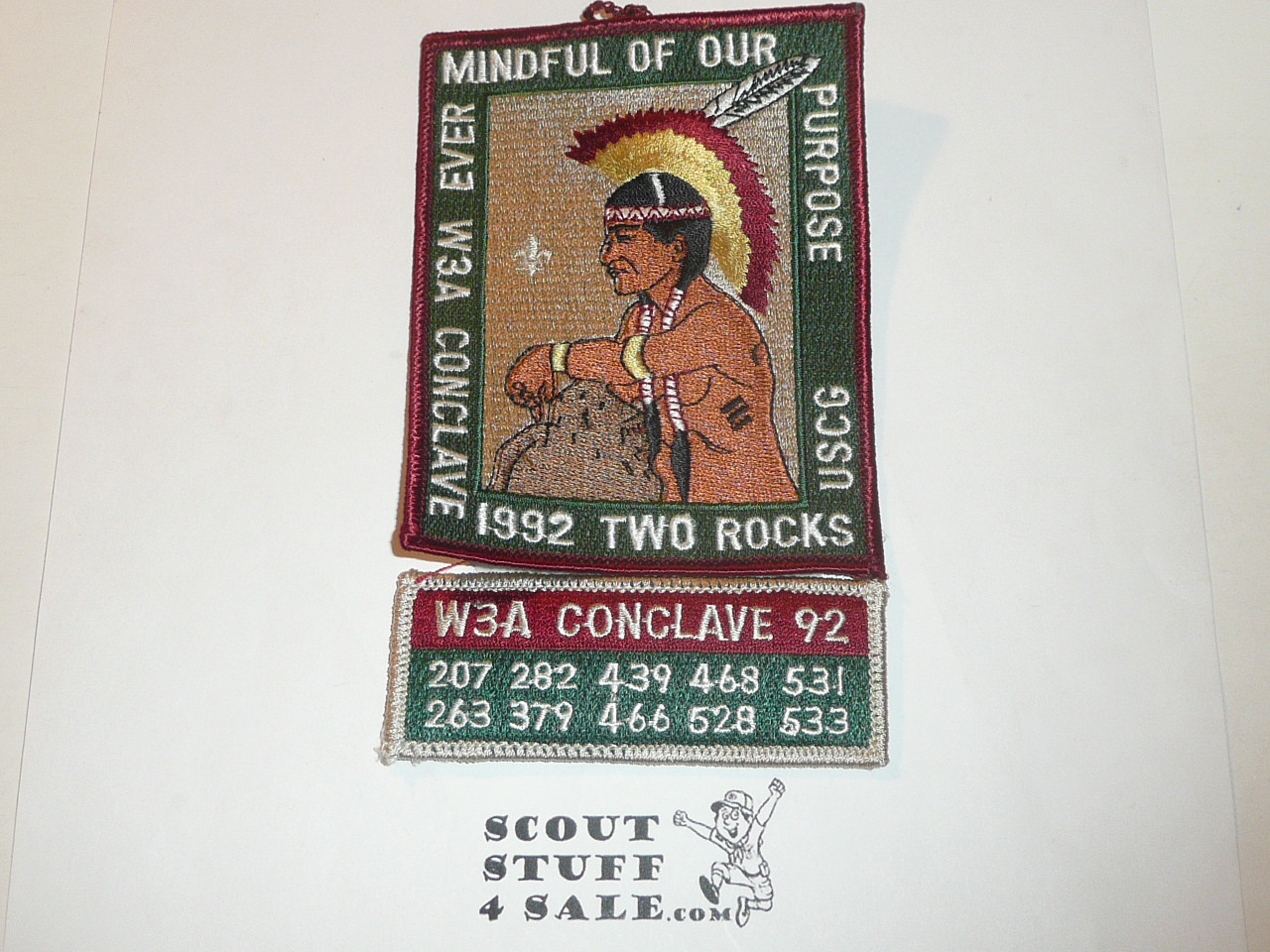 Section W3A 1992 O.A. Conclave Patch with Participant Segment- Scout