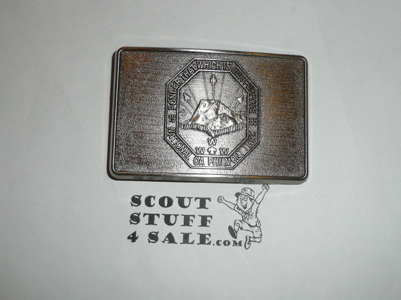 1985 Philmont OA Trek Belt Buckle