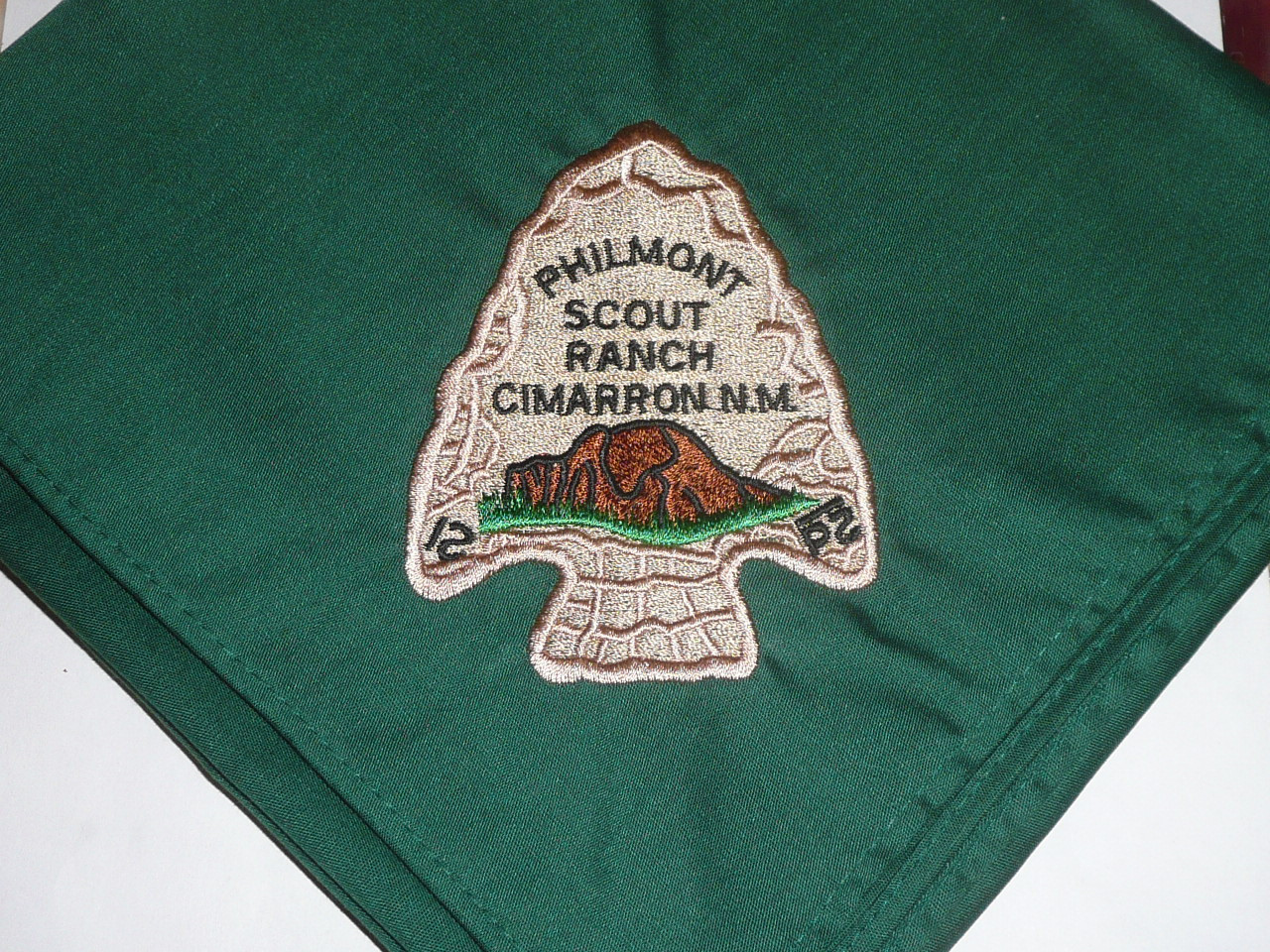 Philmont Scout Ranch Embroidered Neckerchief, green