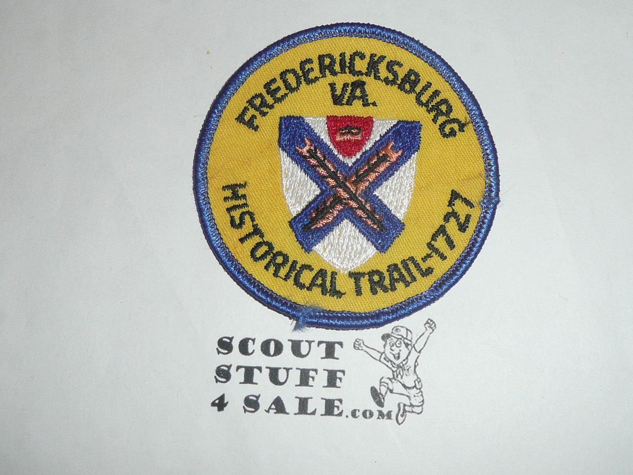 Historical Trail 1727 Trail Patch, Fredericksburg VA