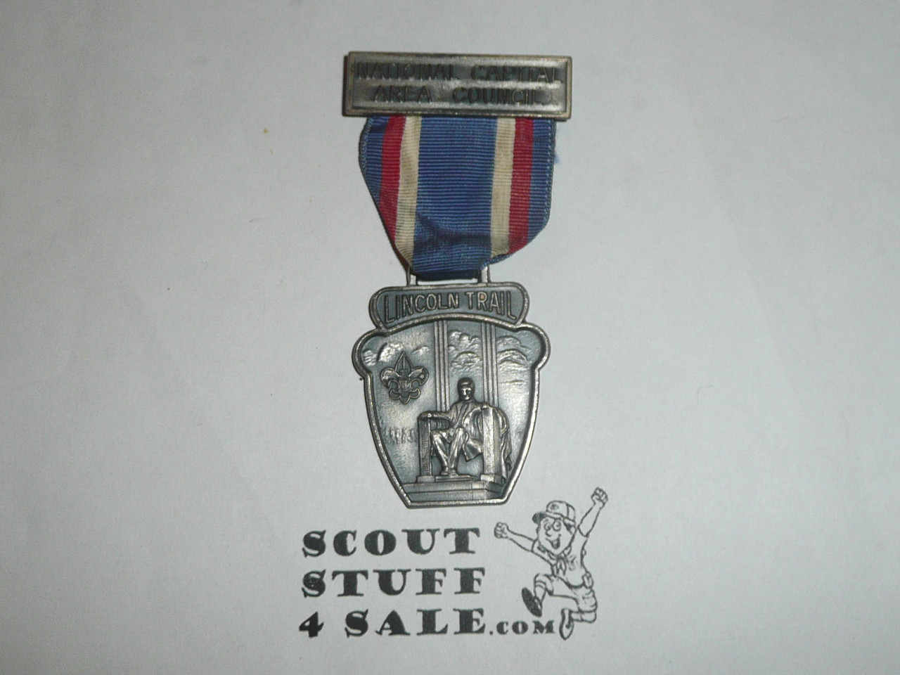 Lincoln Trail Medal with National Capital Area Council Top