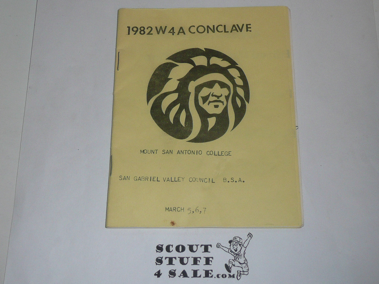 Section / Area W4A Order of the Arrow Conference Booklet, 1982