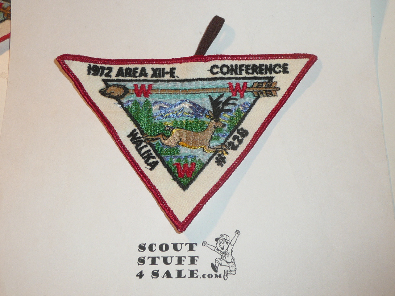 1972 Order of the Arrow 12-E Conference Patch, twill variety