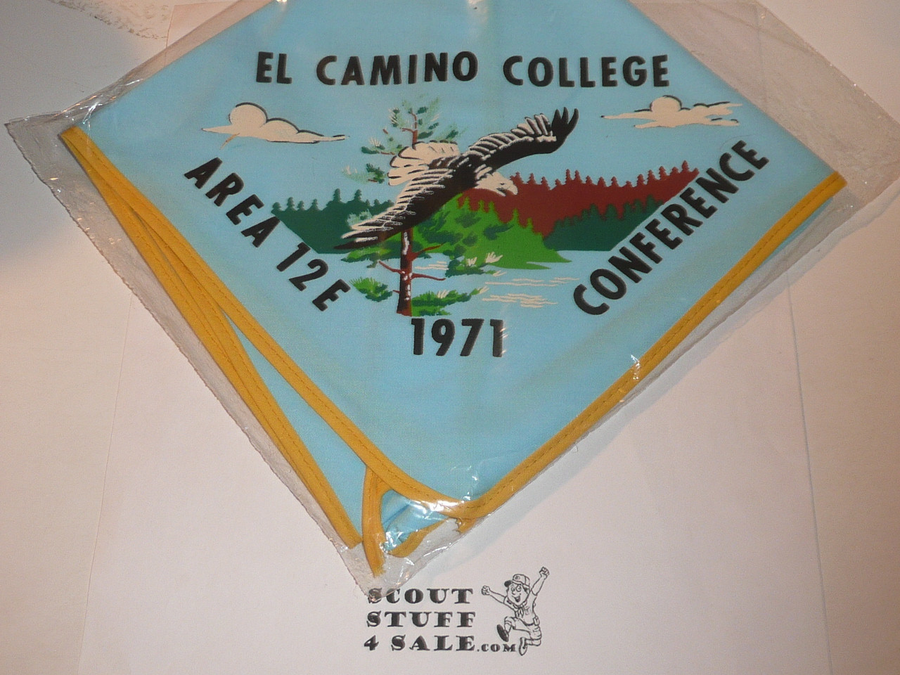 Section / Area 12-E Order of the Arrow Conference Neckerchief, 1971, used