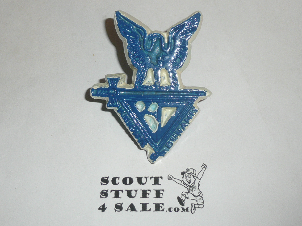 Knights of Dunamis Neckerchief Slide, heavy Torchy Plastics mold, painted