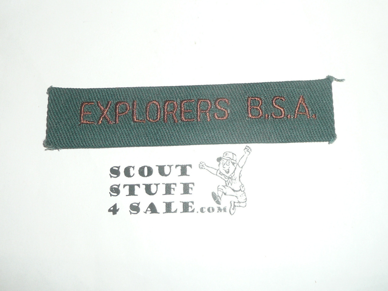 Program Strip - Explorers B.S.A. on explorer green twill material