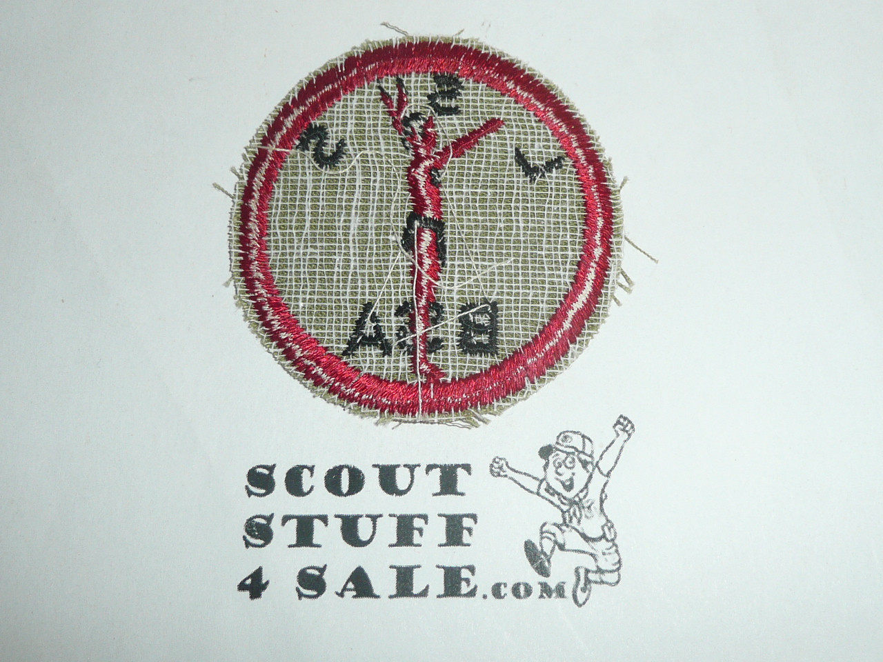 Lone Scout Service Patch, c/e twill with gauze back