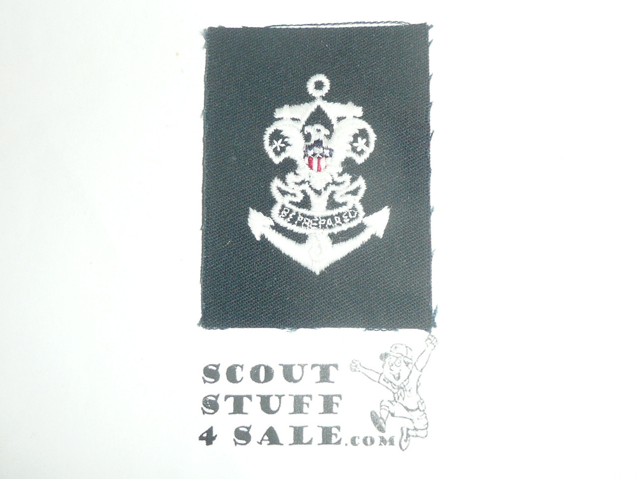 Sea Scout Position Patch, Quartermaster on blue twill