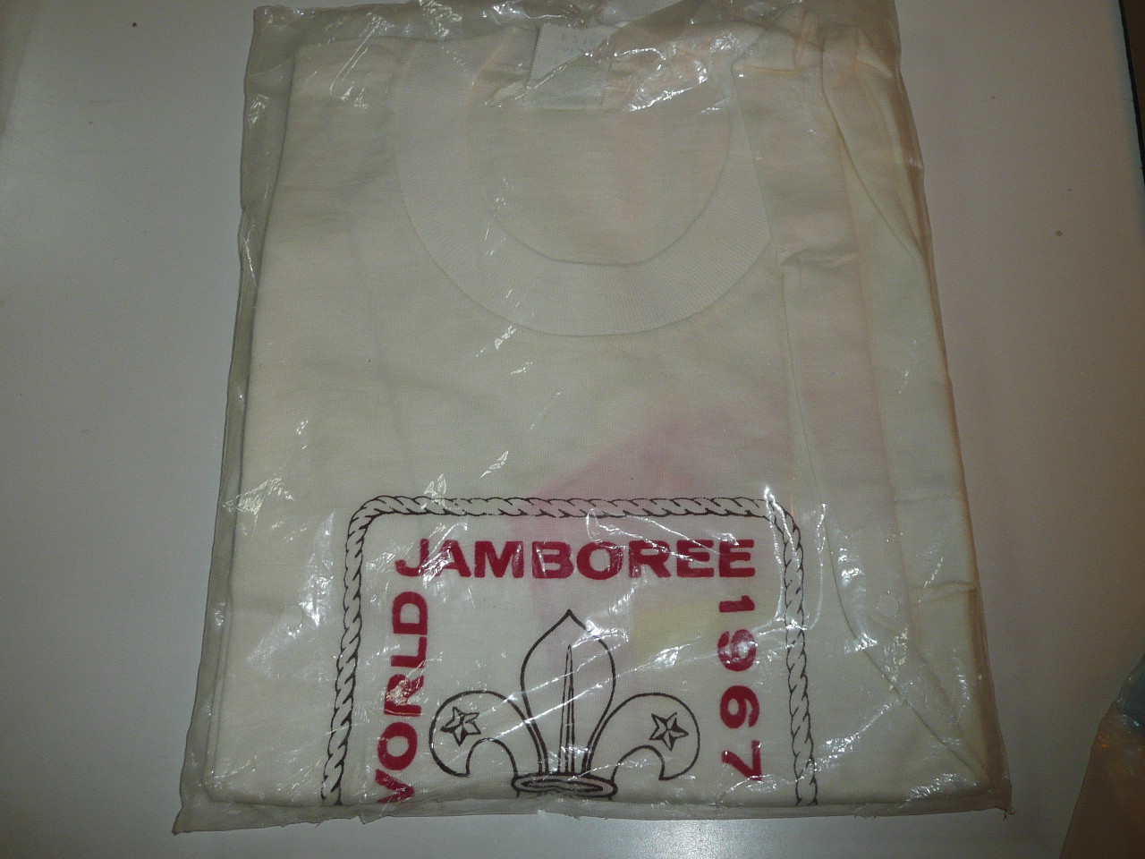 1967 Boy Scout World Jamboree Tee Shirt, Men's Large, New in Bag