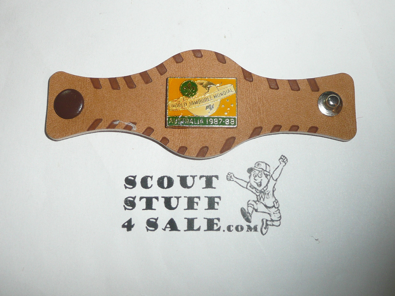 1987-1988 Boy Scout World Jamboree Official Neckerchief Slide