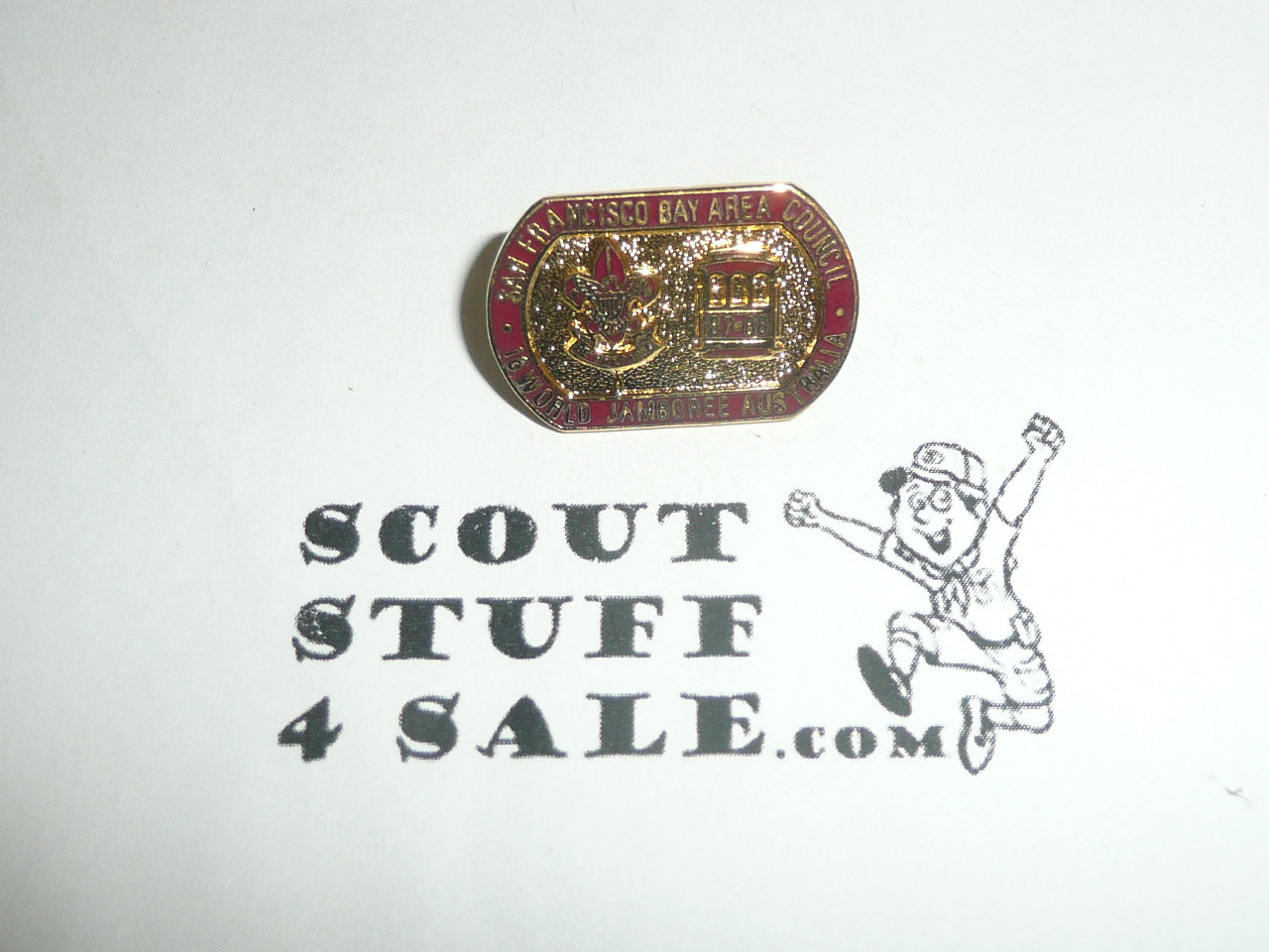 1987-1988 Boy Scout World Jamboree San Francisco Bay Area Council Contingent Pin