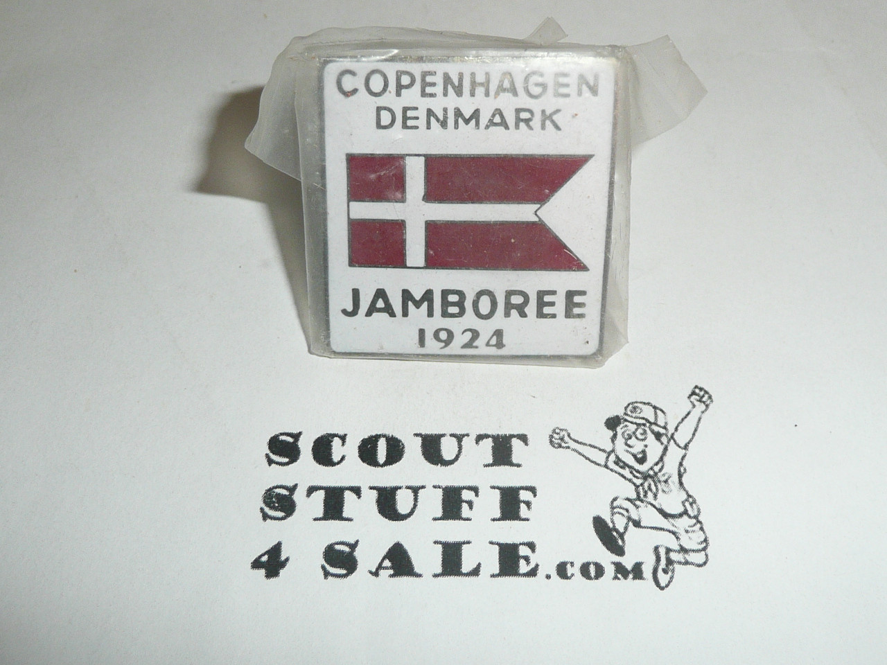 1924 Boy Scout World Jamboree Commemorative Enameled Neckerchief Slide