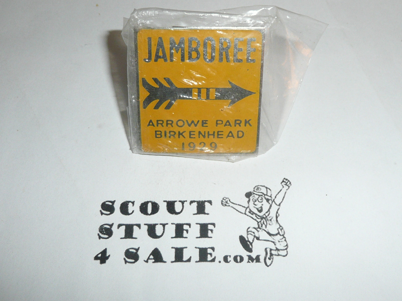 1929 Boy Scout World Jamboree Commemorative Enameled Neckerchief Slide