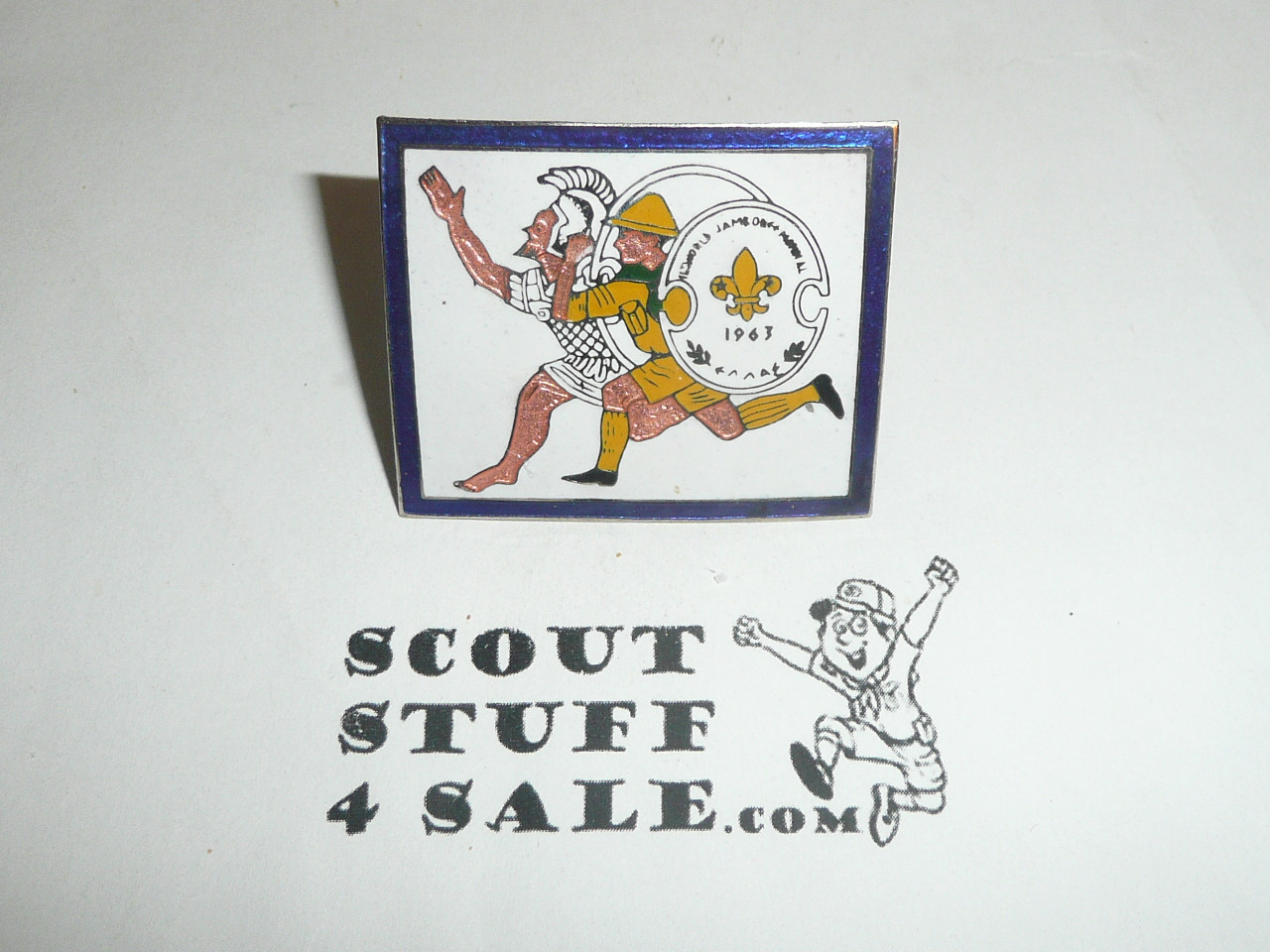 Copy of 1963 Boy Scout World Jamboree Commemorative Enameled Neckerchief Slide, variety 2