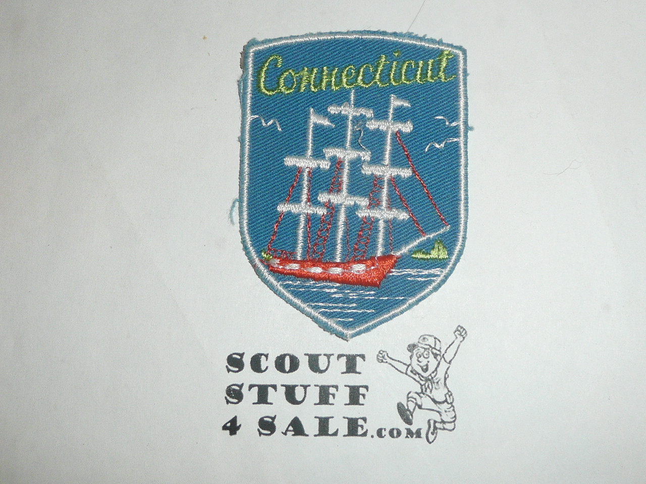 Vintage Connecticut Souvenir Shield Patch