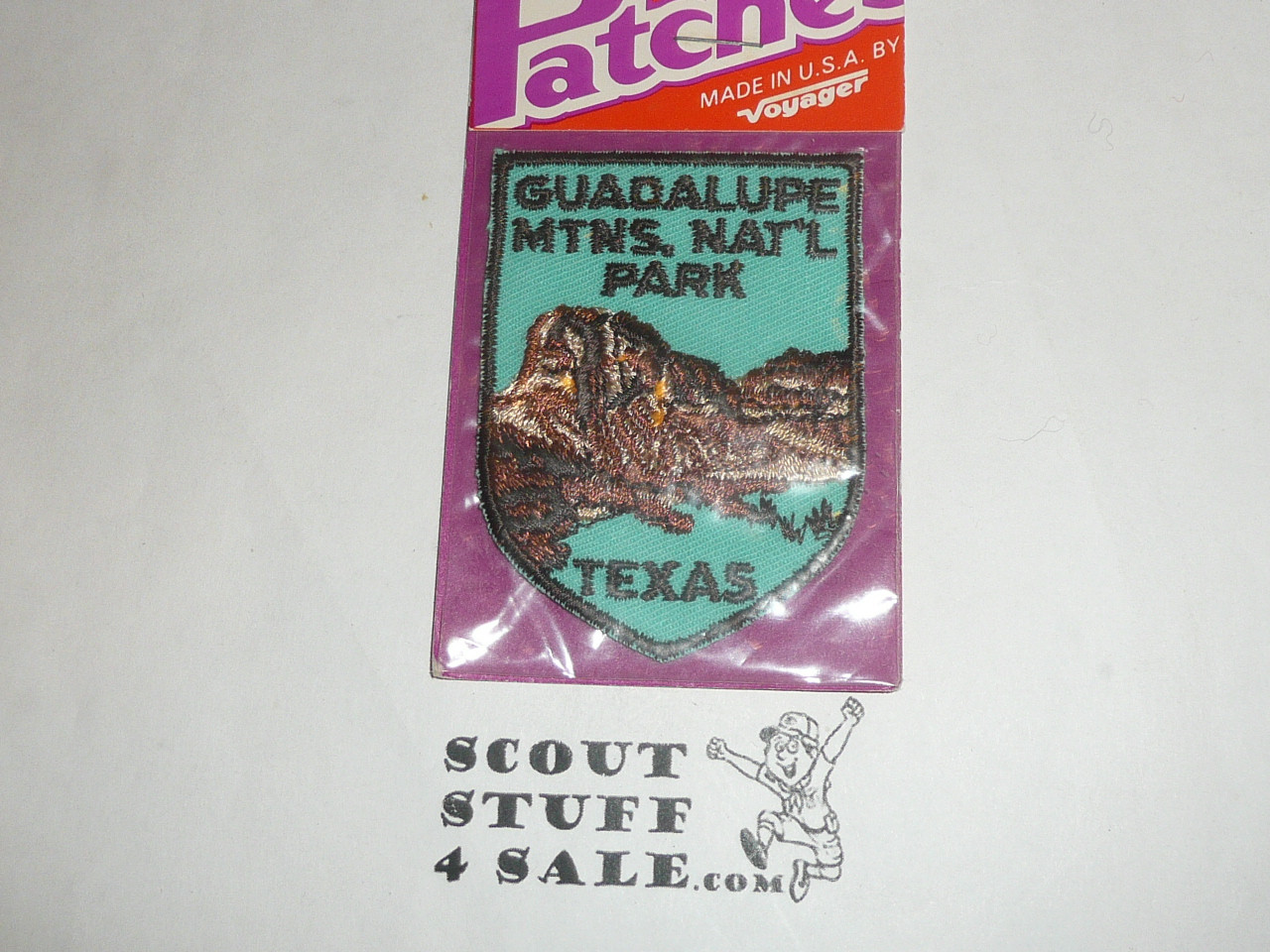 Vintage Guadalupe Mountains National Park Souvenir Shield Patch