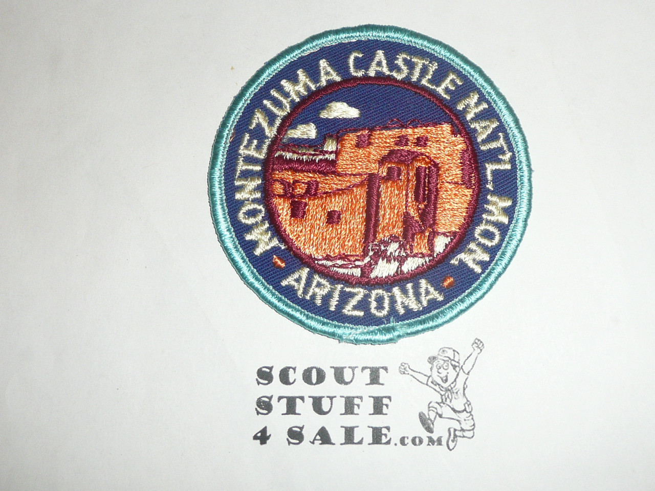 Vintage Montezuma Castle National Monument Travel Souvenir Patch