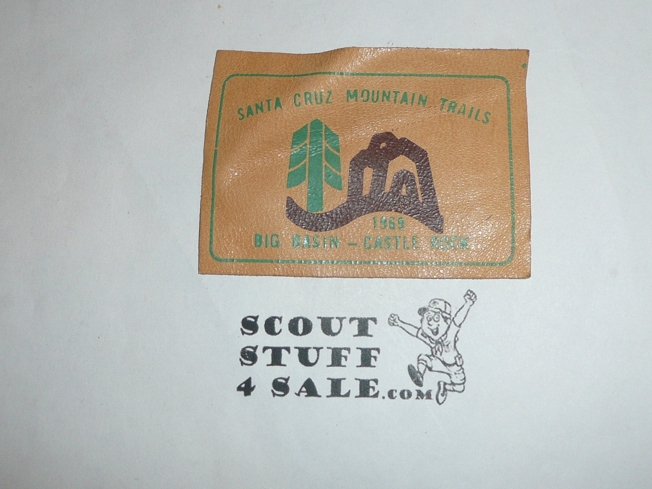 Vintage Santa Cruz Mountains Trails 1969 Travel Souvenir Patch