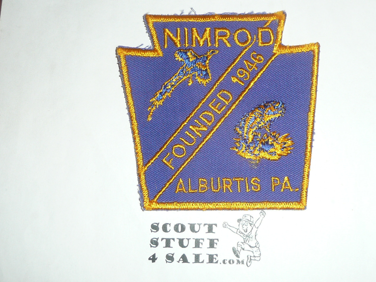 Vintage Nimrod Fish and Wildlife Association Souvenir Patch