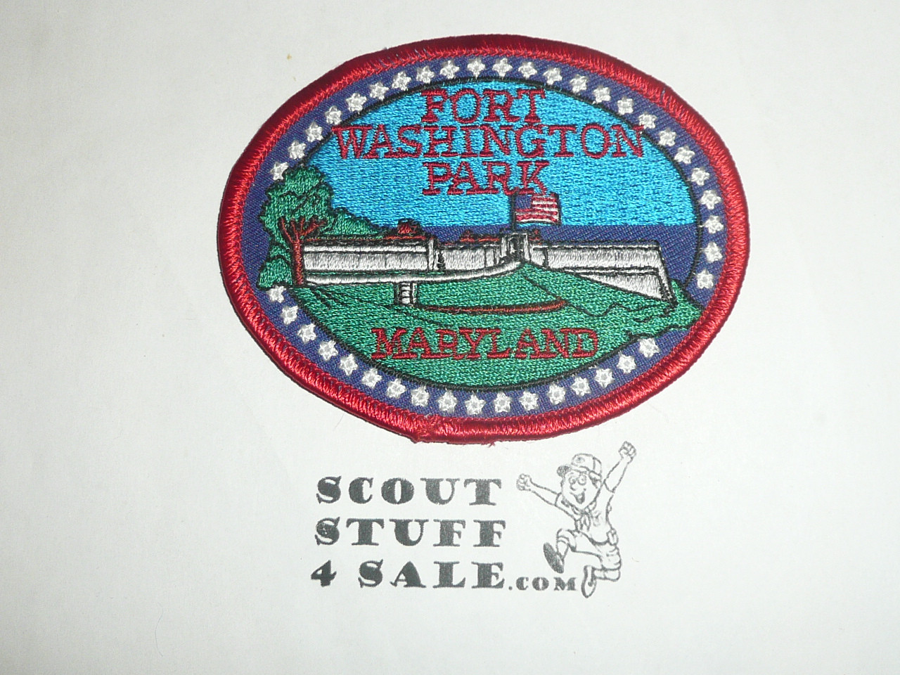 Vintage Fort Washington Park MD Travel Souvenir Patch