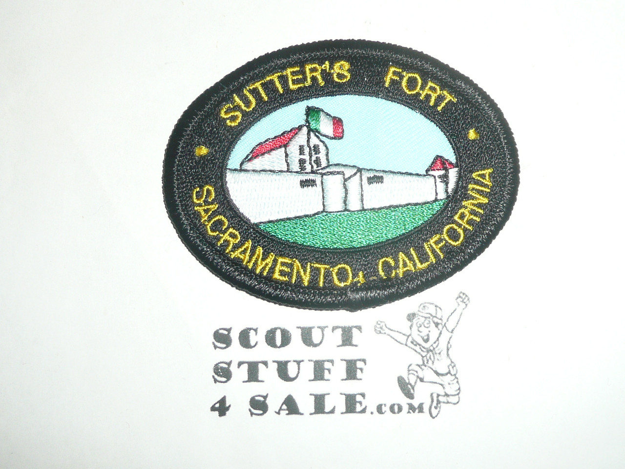 Vintage Sutter's Fort Travel Souvenir Patch