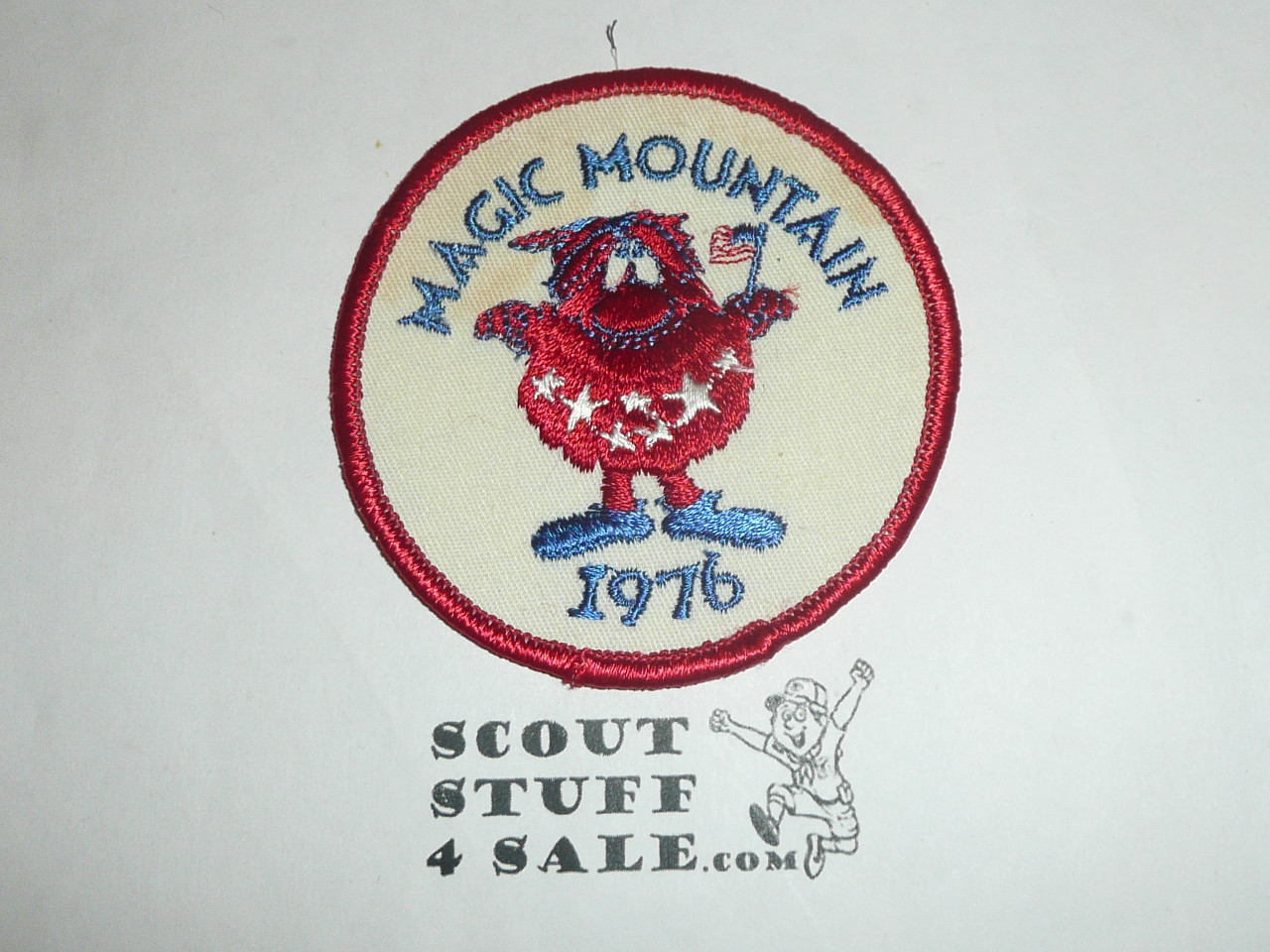 Vintage 1976 Magic Mountain Travel Souvenir Patch
